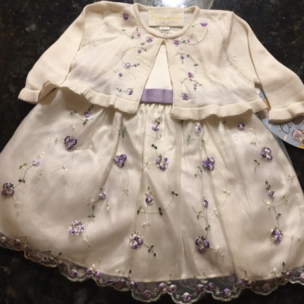 NWT 2pc Cinderella dress set size 6 months